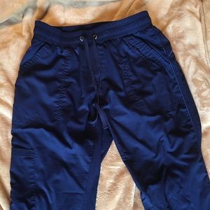 Navy blue medical scrub bottoms